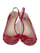 Miu Miu Patent Leather Slingback Pumps