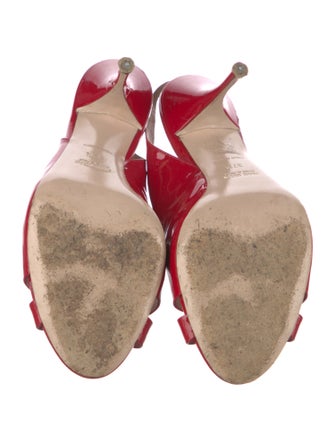 Miu Miu Patent Leather Slingback Pumps