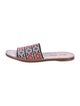 Miu Miu Printed Crystal Embellishments Slides