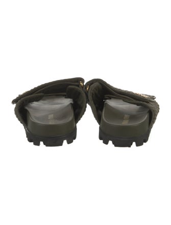 Miu Miu Raffia Slides