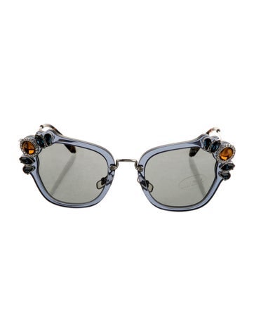 Miu Sunglasses Round Tinted