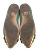 Miu Miu Leather Bow Accents Ballet Flats