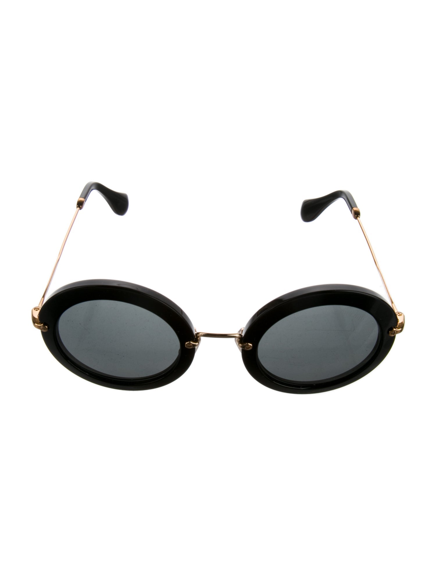 Miu Miu Round Mirrored Sunglasses