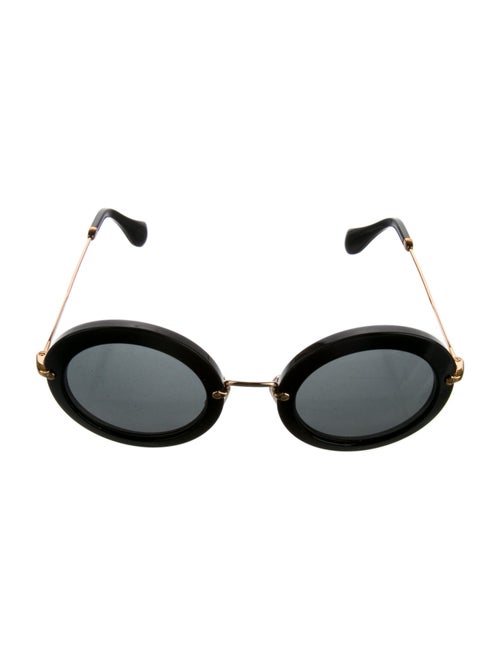 Miu Miu Round Mirrored Sunglasses