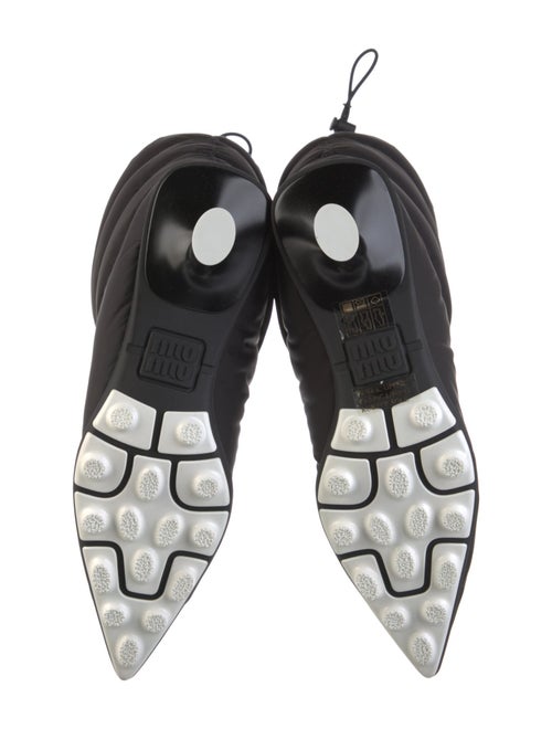 Miu Miu Nylon Ruffle Embellishment Rain Boots