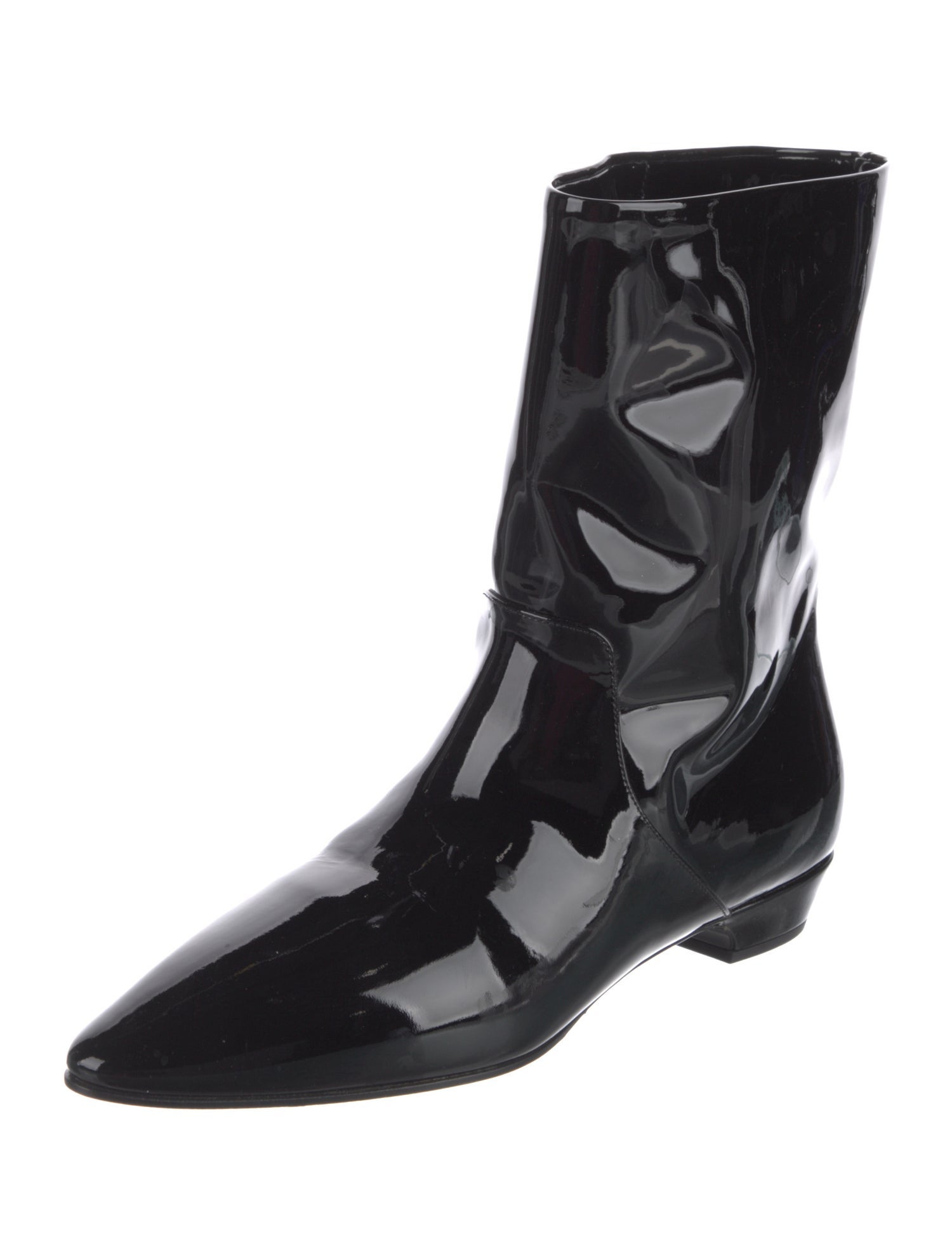Miu Miu Patent Leather Rain Boots
