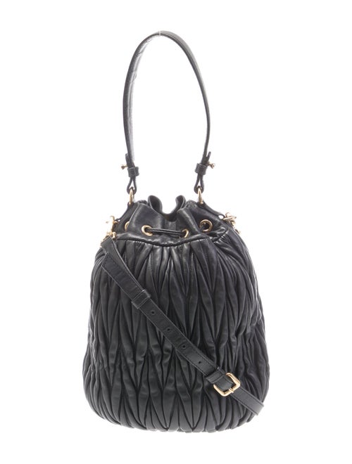 Miu Miu Leather Bucket Bag