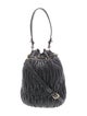Miu Miu Leather Bucket Bag