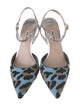 Miu Miu Ponyhair Printed Slingback Pumps
