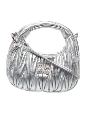 Miu Miu Leather Matelasse Wander Mini