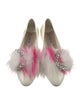 Miu Miu Patent Leather Crystal Embellishments Flats