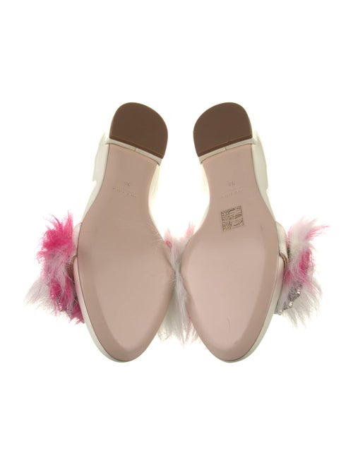 Miu Miu Patent Leather Crystal Embellishments Flats