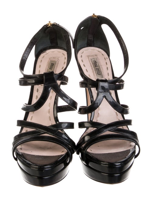 Miu Miu Patent Leather Sandals