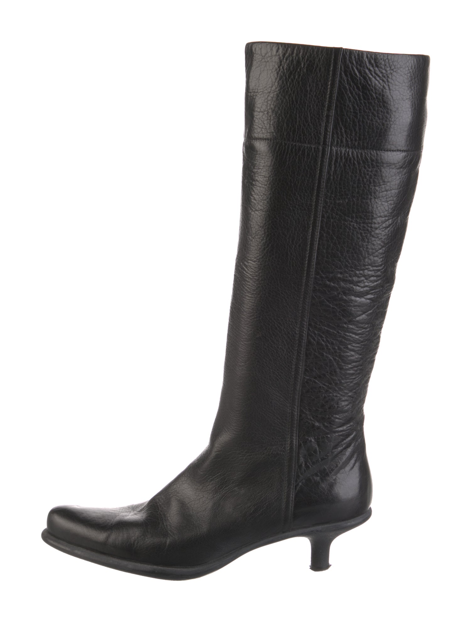 Miu Miu Leather Riding Boots