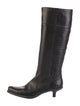 Miu Miu Leather Riding Boots