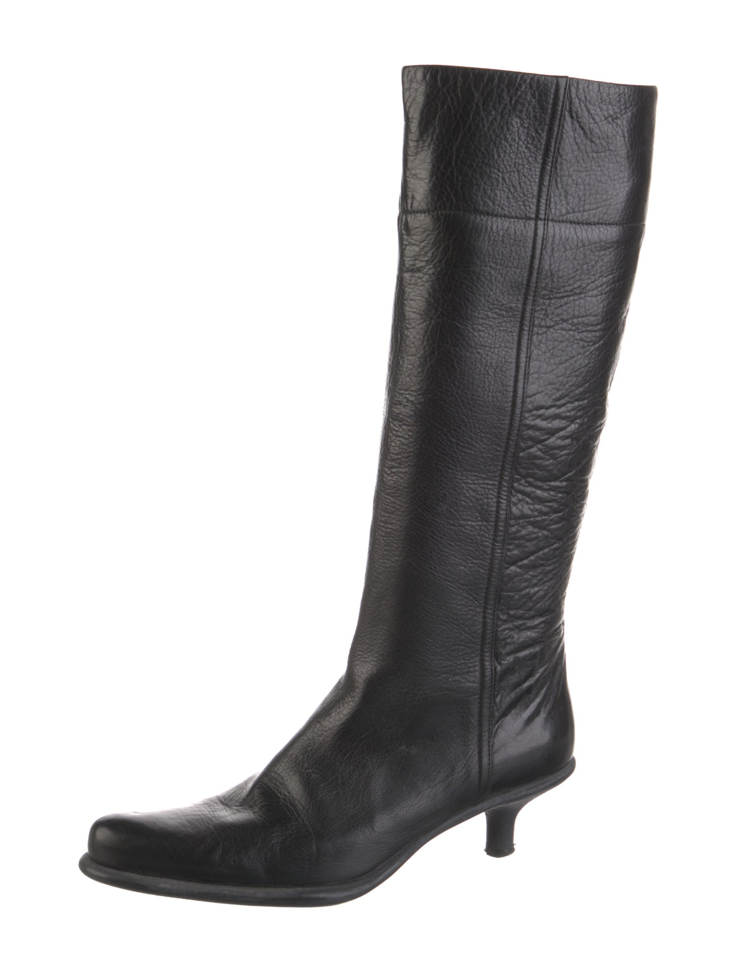 Miu Miu Leather Riding Boots