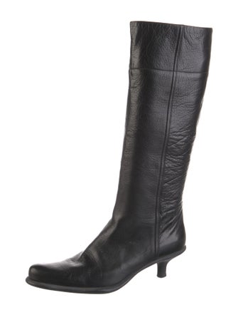 Miu Miu Leather Riding Boots