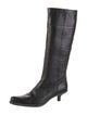 Miu Miu Leather Riding Boots