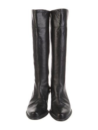Miu Miu Leather Riding Boots