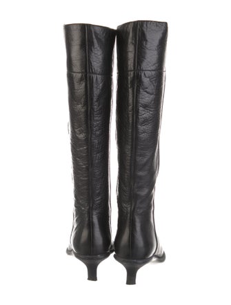 Miu Miu Leather Riding Boots