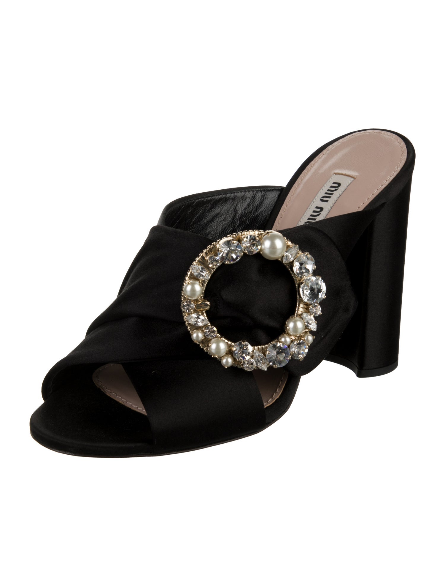 Miu Miu Satin Slides