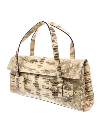 Miu Miu Lizard Top Handle Bag