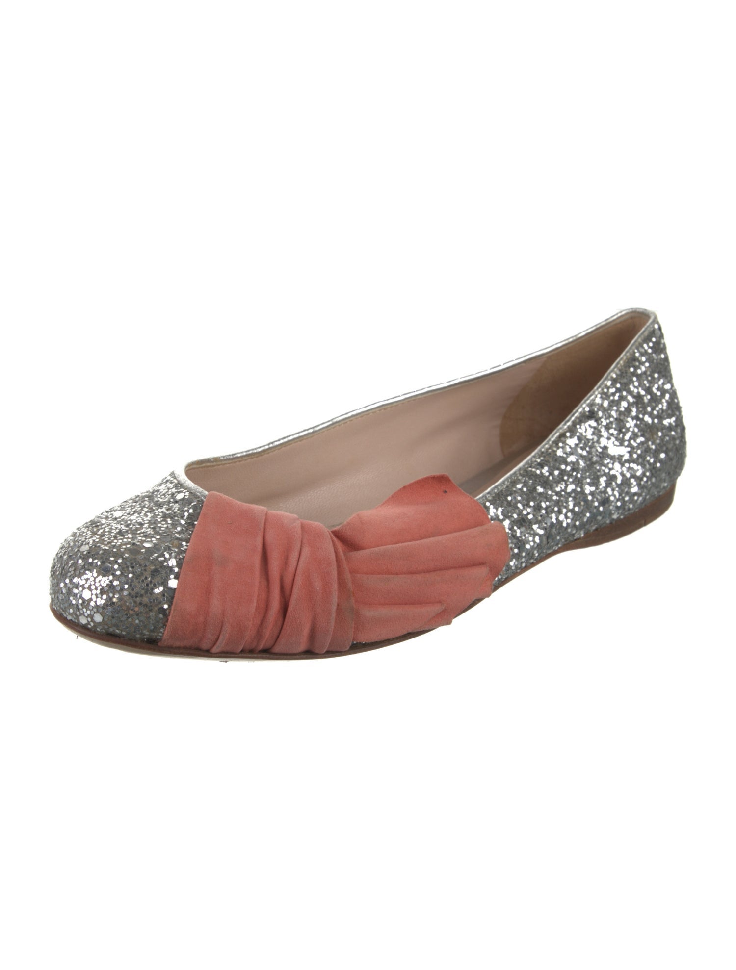 Miu Miu Glitter Flats