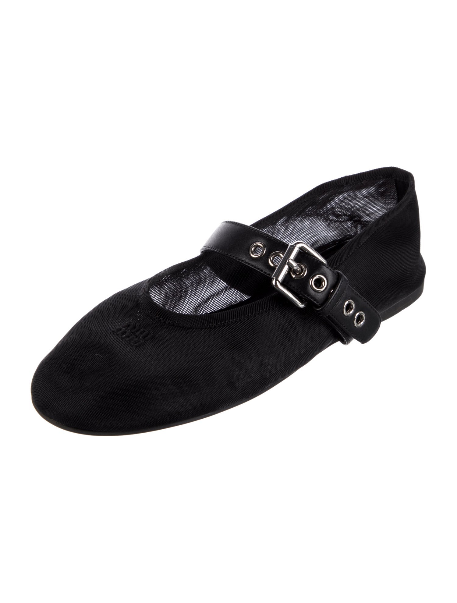Miu Miu Leather Mary Jane Flats w/ Tags
