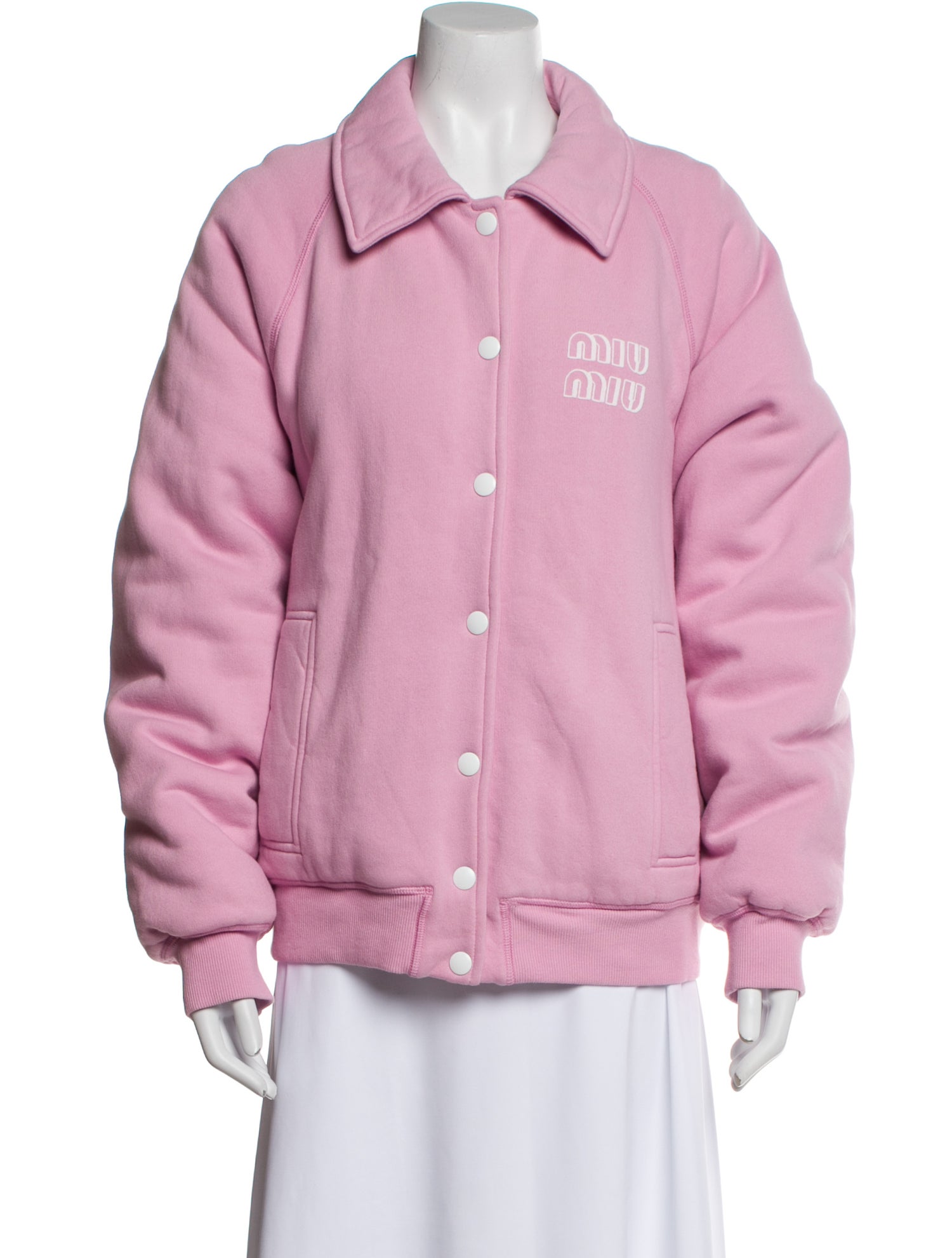 Miu Miu 2021 Graphic Print Bomber Jacket