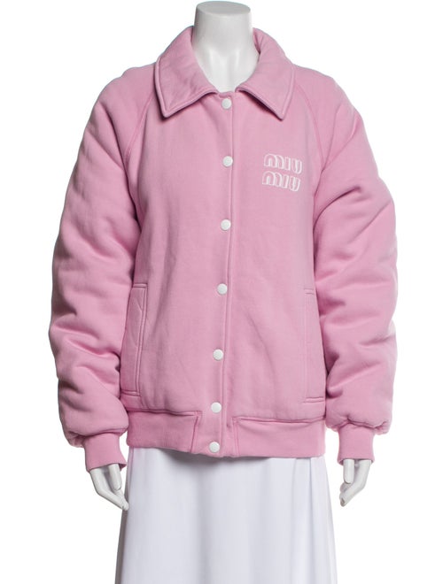 Miu Miu 2021 Graphic Print Bomber Jacket