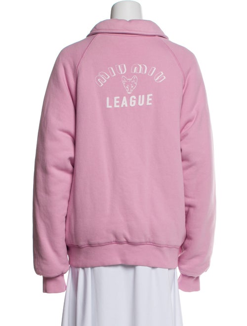 Miu Miu 2021 Graphic Print Bomber Jacket