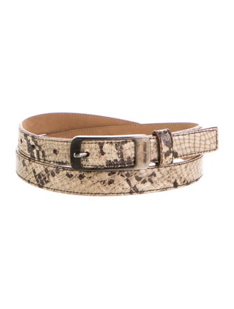 Miu Miu Skinny Leather Belt