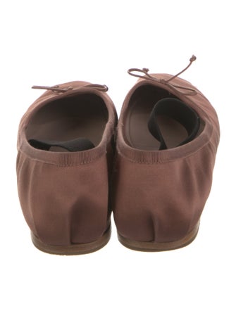 Miu Miu Satin Bow Accents Mary Jane Flats