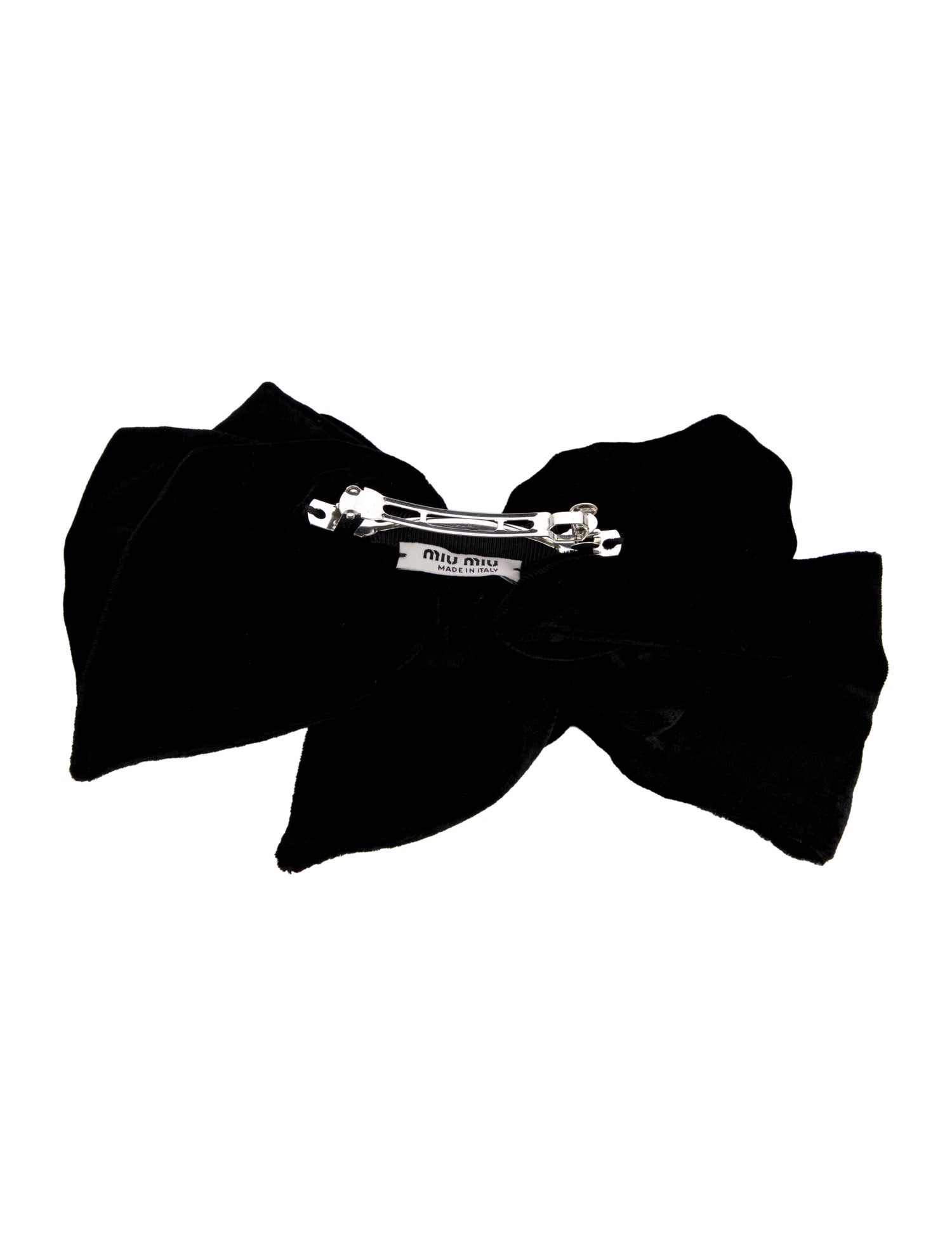 Miu Miu Velvet Bow Hair Clip
