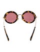 Miu Miu Oversize Tinted Sunglasses