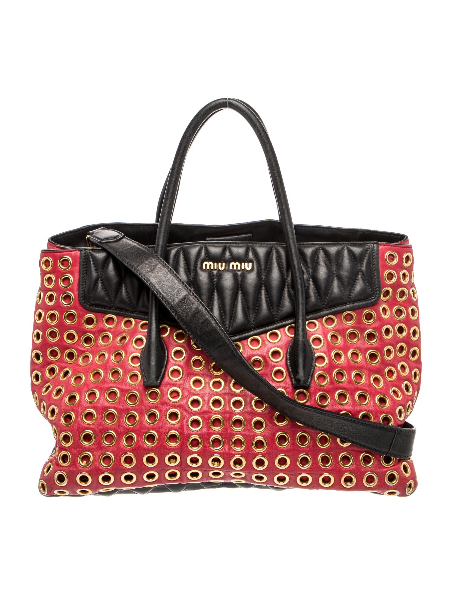 Miu Miu Leather Top Handle Bag