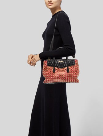 Miu Miu Leather Top Handle Bag