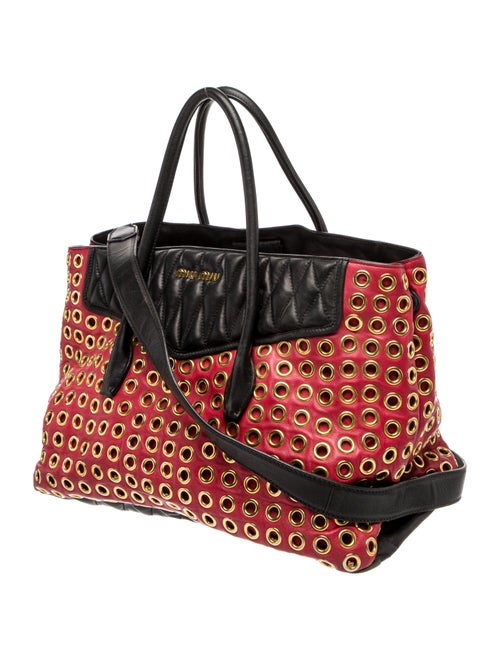 Miu Miu Leather Top Handle Bag