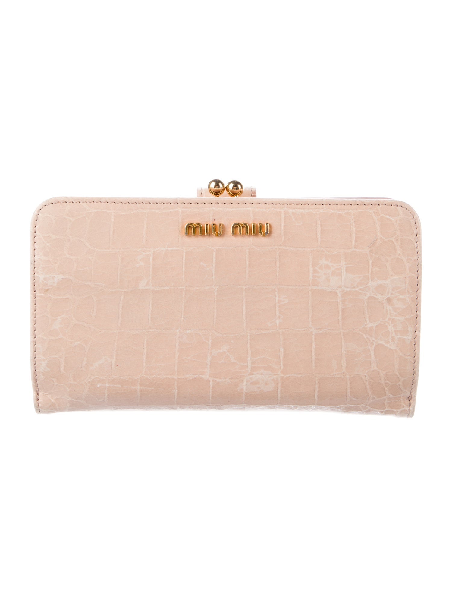Miu Miu Patent Leather Compact Wallet