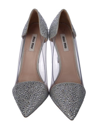 Miu Miu Crystal D'Orsay Pumps