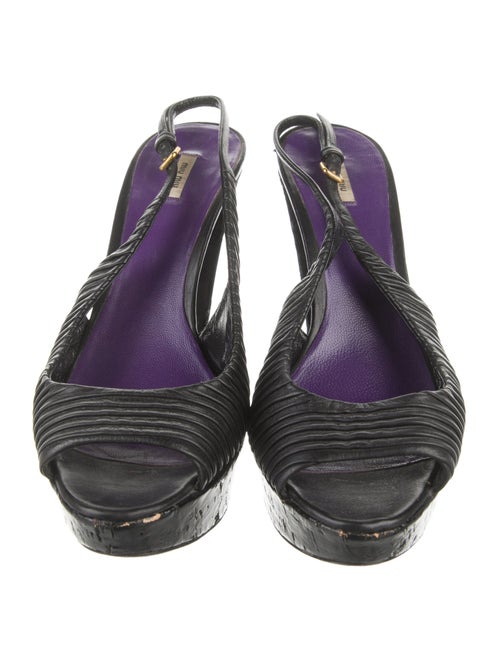 Miu Miu Leather Slingback Pumps