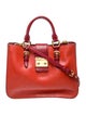 Miu Miu Goat Leather Madras Bicolore