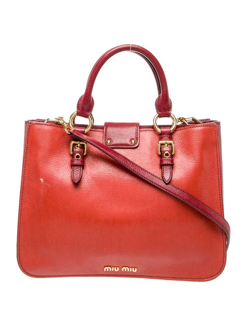 Miu Miu Goat Leather Madras Bicolore