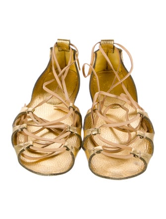 Miu Miu Leather Sandals