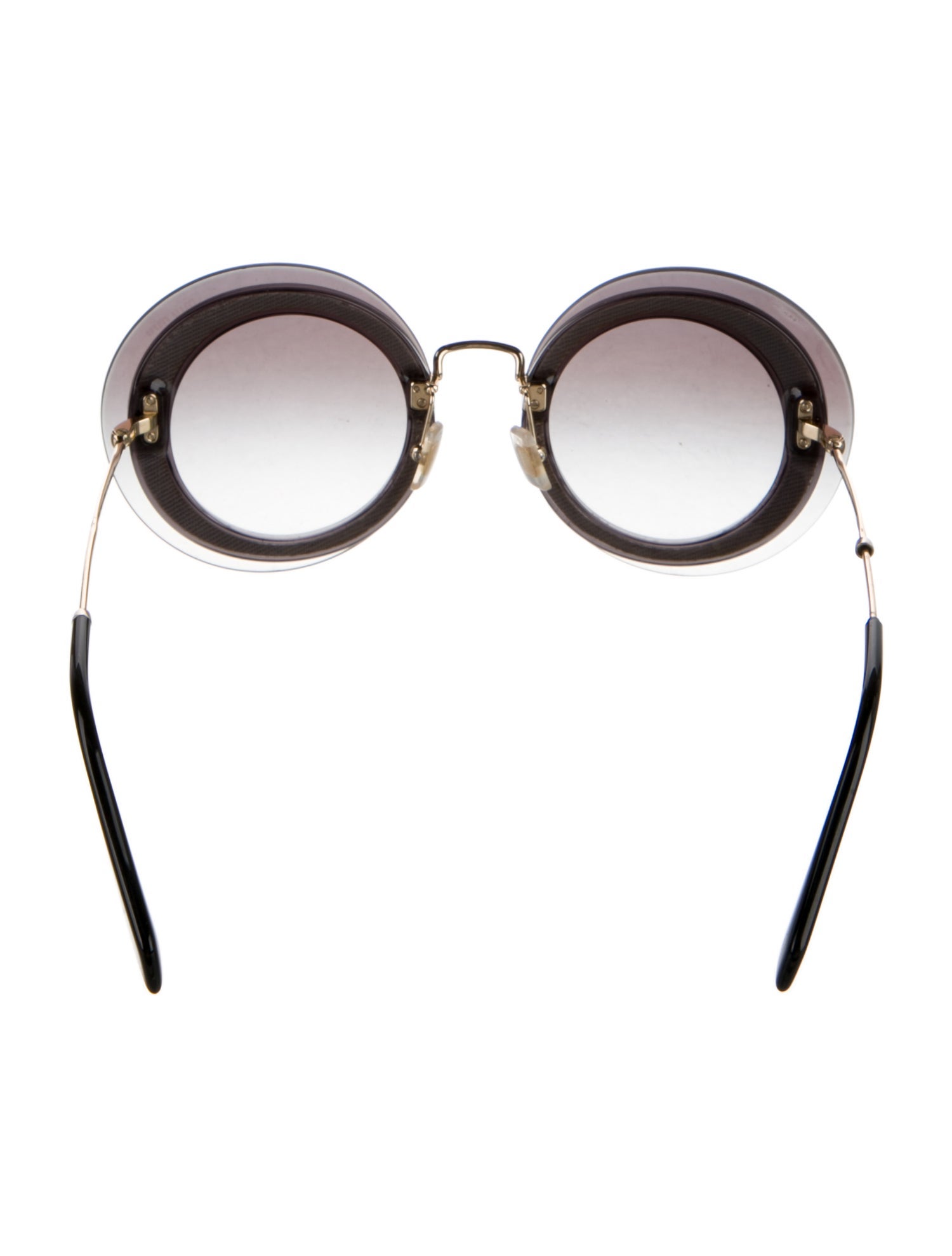 Miu Miu Round Gradient Sunglasses