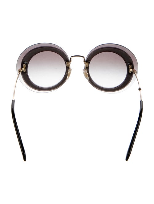 Miu Miu Round Gradient Sunglasses