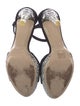 Miu Miu Suede Glitter Accents Sandals