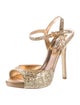 Miu Miu Glitter Glitter Accents Sandals