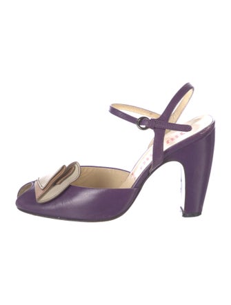 Miu Miu Leather Slingback Pumps