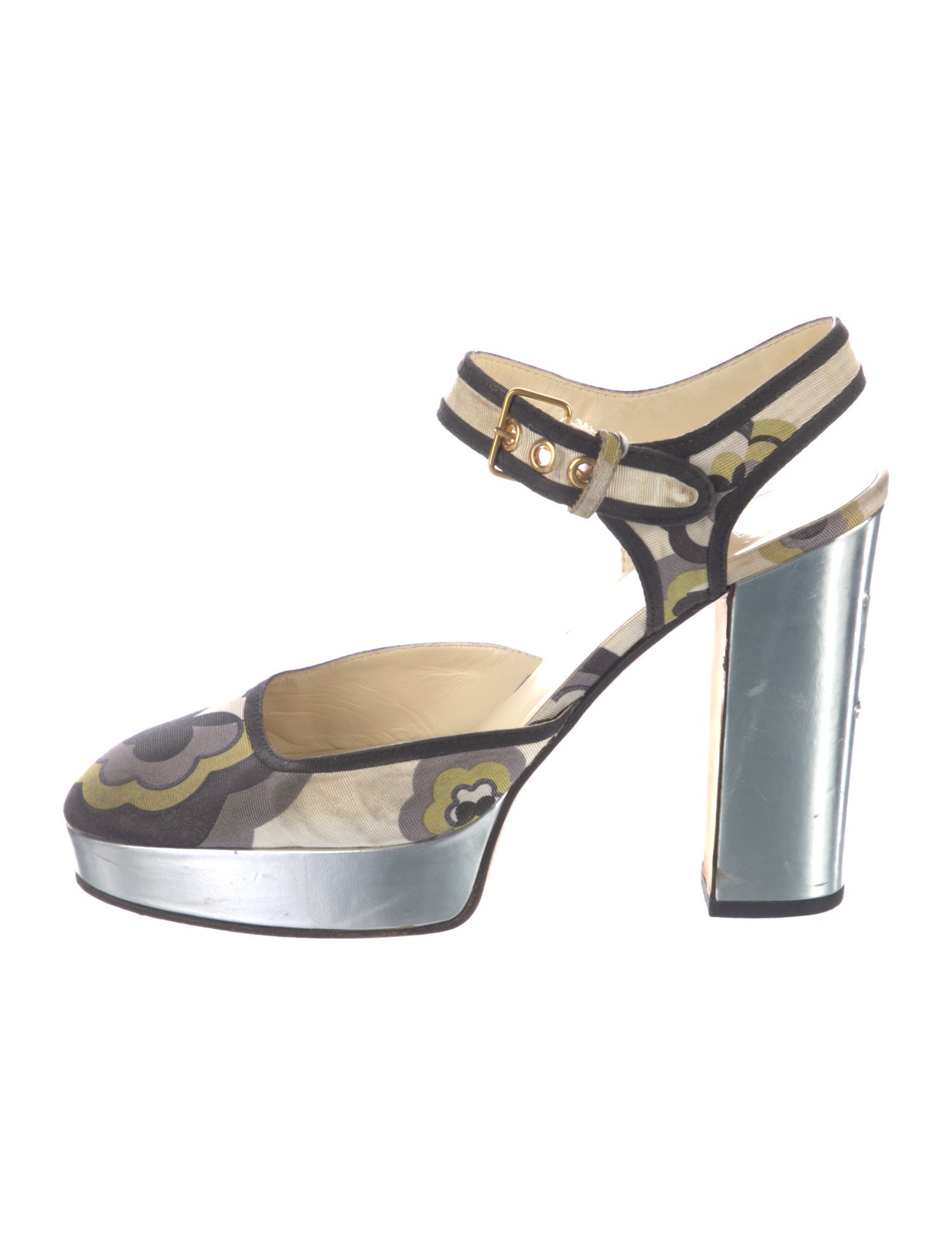Miu Miu Printed Slingback Pumps